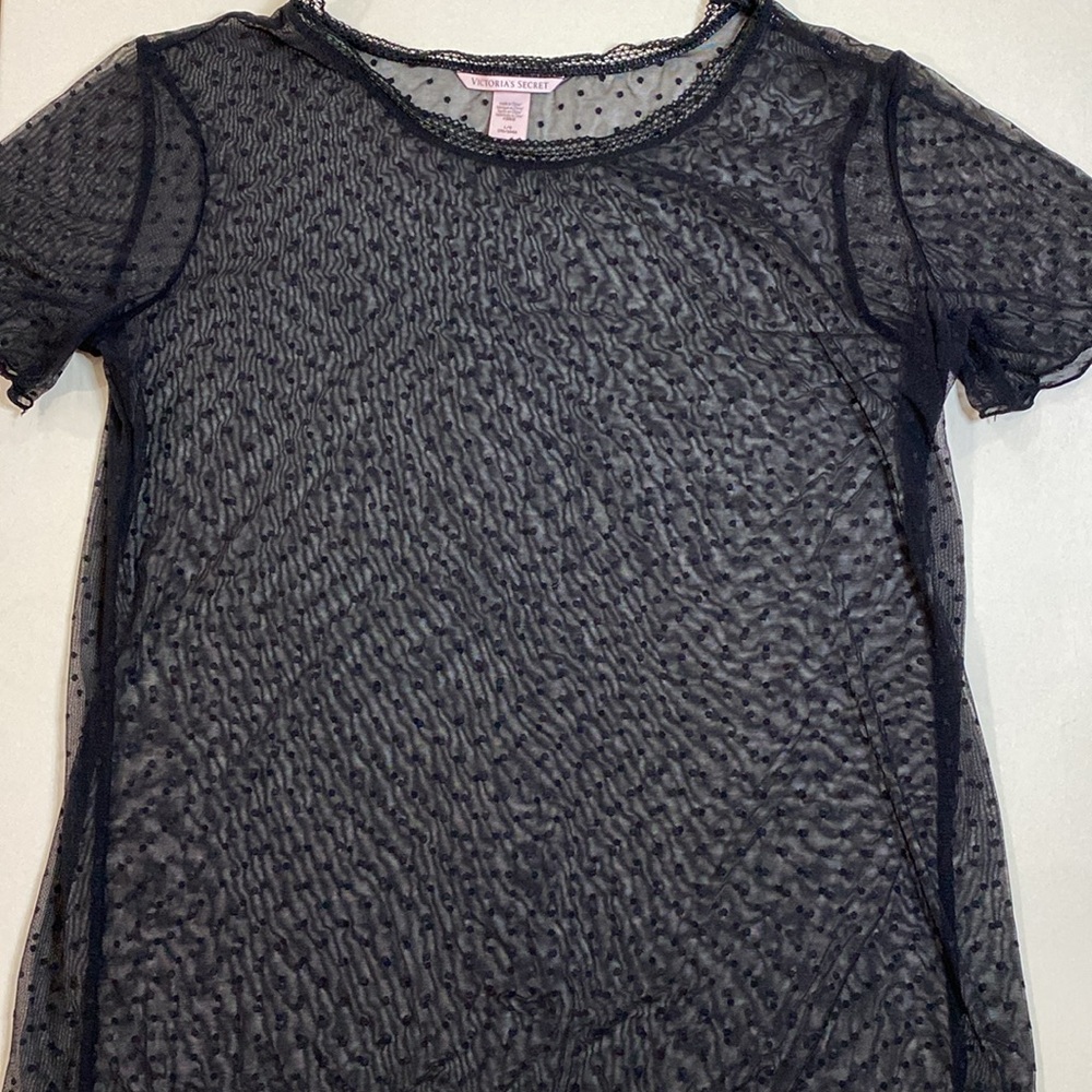 Victoria’s Secret Swiss dot mesh blouse